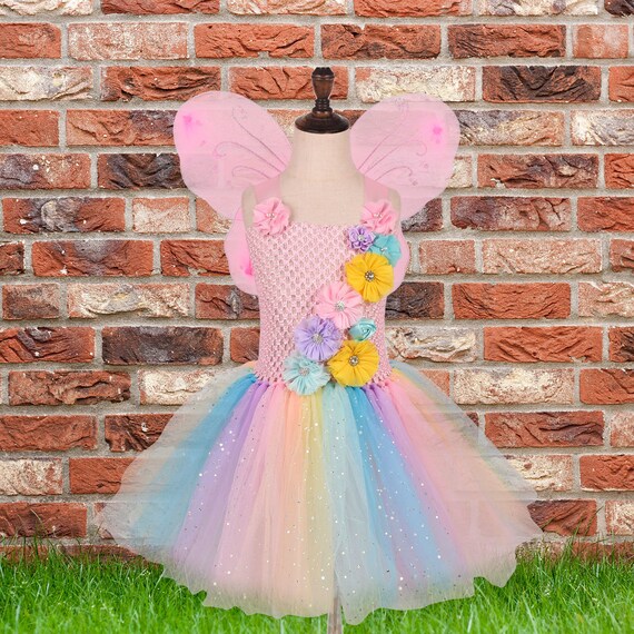 2022 Summer Rainbow Dress Kid Pastel Party Dress Fashion Princess Pleated  Dress Maid Girl Costume Cute Kids Belle Clothing From Fashionstype, $14.14  | DHgate.Com