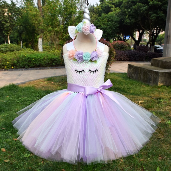 Disfraces de cumpleaños de unicornio para niñas, disfraz de unicornio tutu,  vestido de tutu para fiestas de cumpleaños, vestidos de accesorios