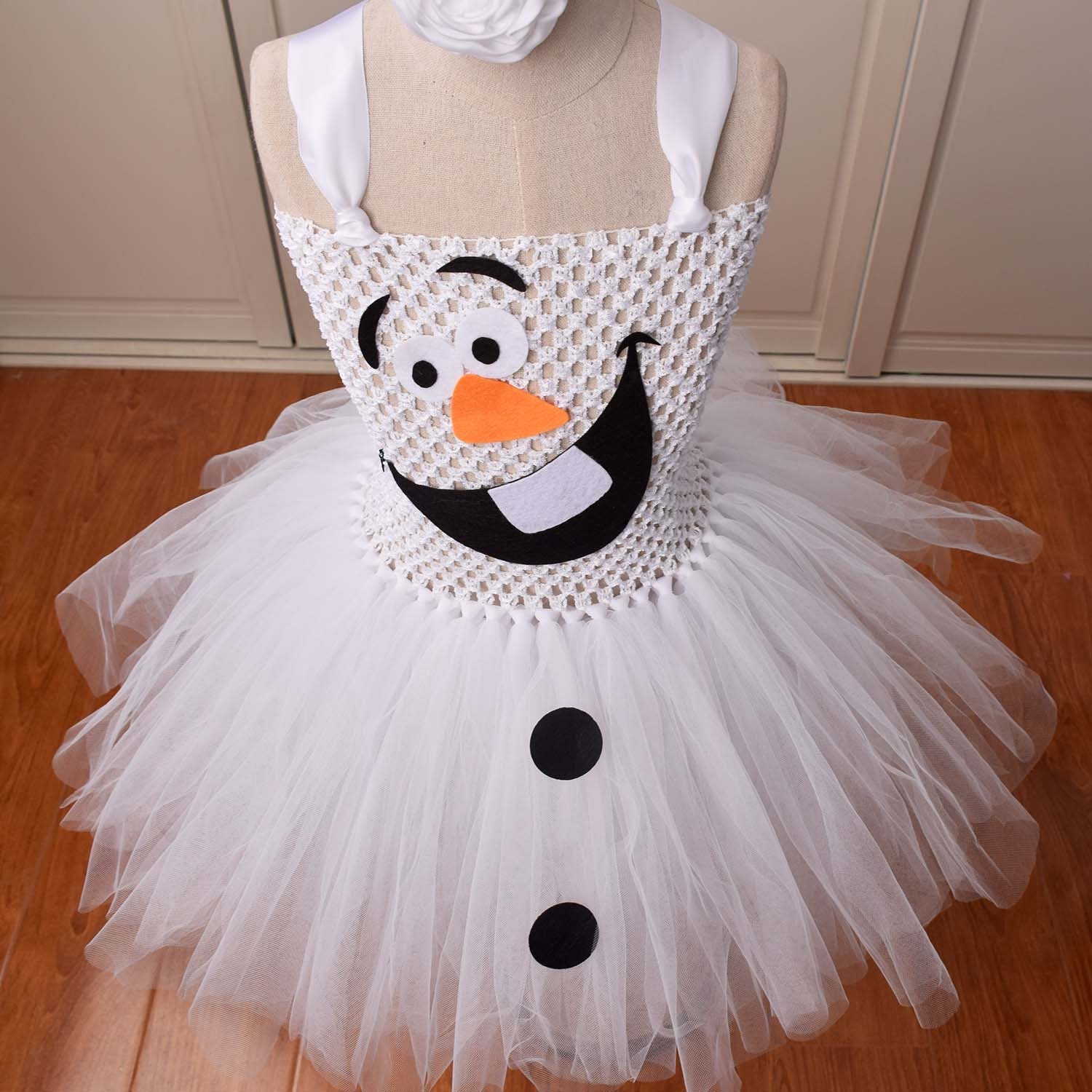 Frozen Olaf Dress Inspired Tutu Dress Olaf Tutu Dressgirls Etsy