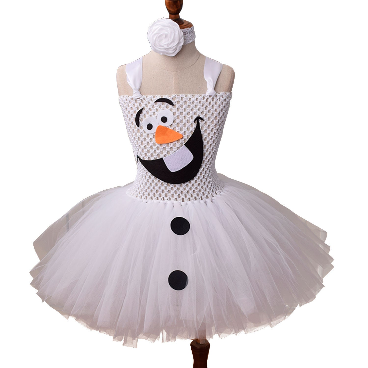 Frozen Olaf Dress Inspired Tutu Dress Olaf Tutu Dressgirls Etsy