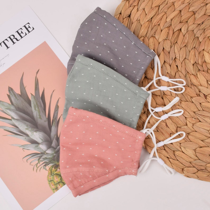 100% Cotton Face MaskFabric MaskWashable MaskReusable Adult image 1