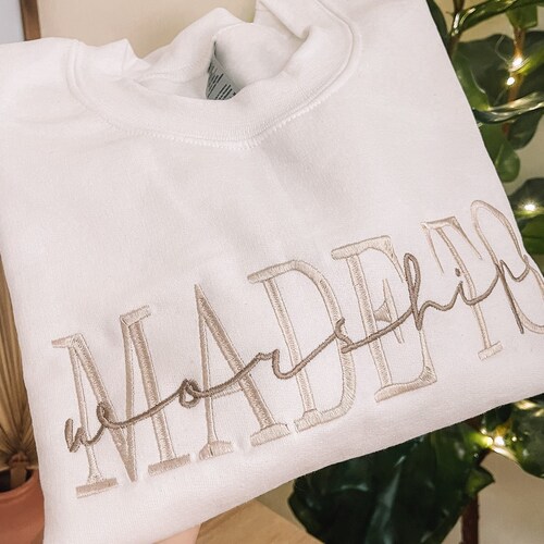 Embroidered Serving The Lord Sweatshirt main image 0