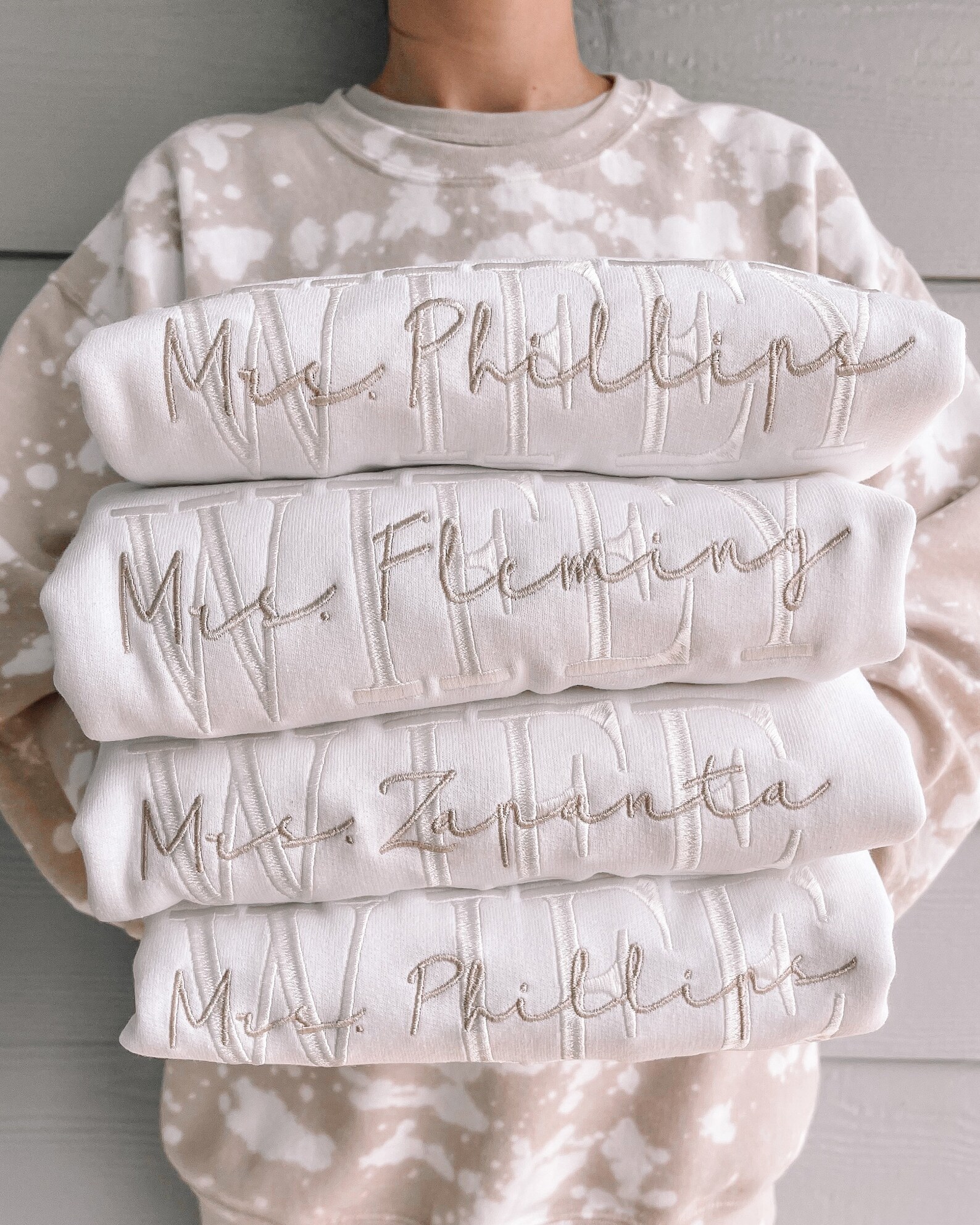 Original Personalized Embroidered Wife Sweatshirt SAND Etsy