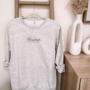 Make Heaven Crowded PUFF MIDWEIGHT Sweatshirt: SAND main image 1