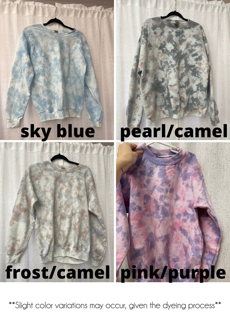 Custom Mama Embroidered Tie Dye Sweatshirt Custom Mama Sweatshirt Tie Dye Custom Mama Sweatshirt afbeelding 9