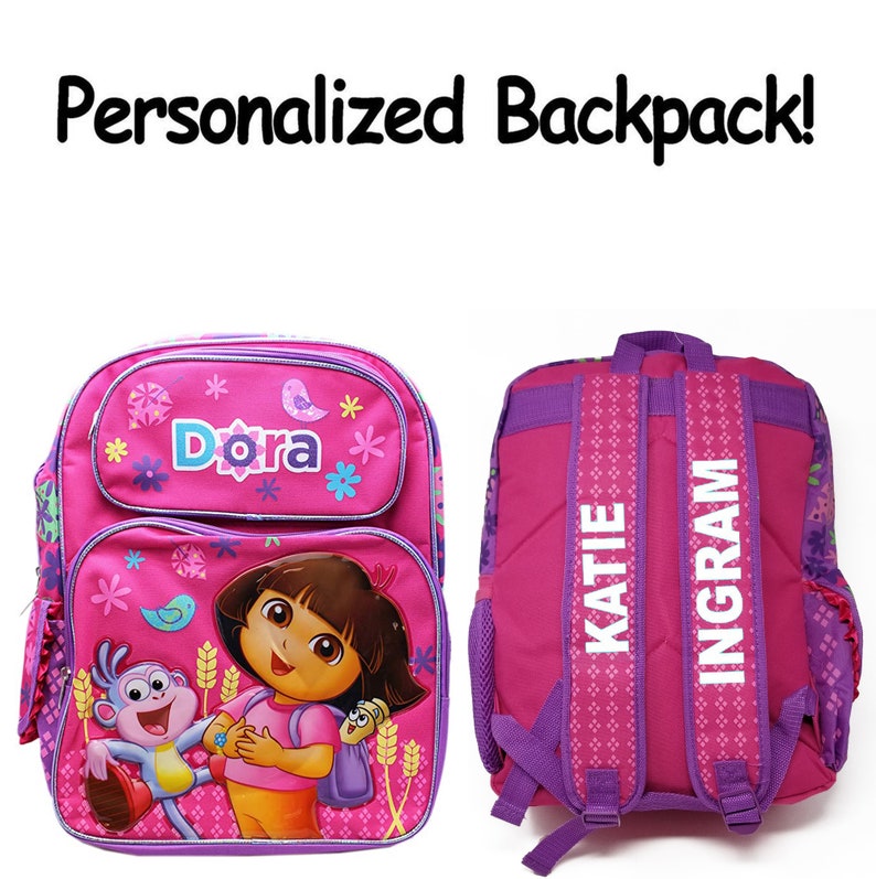 W33 Dora the Explorer Backpack 16 Large School Backpack Etsy