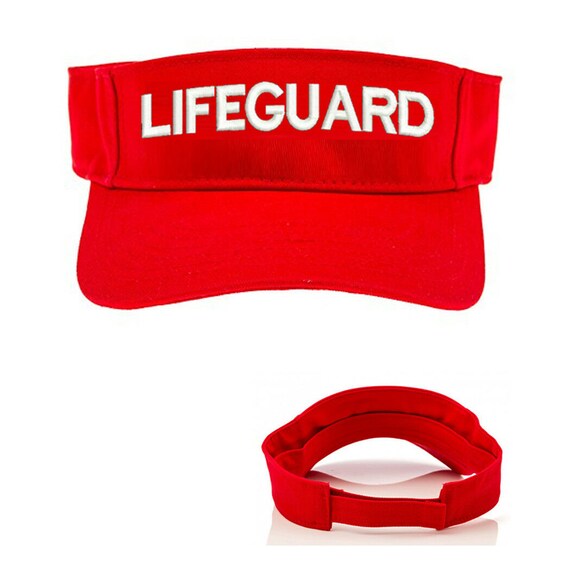 red visor cap