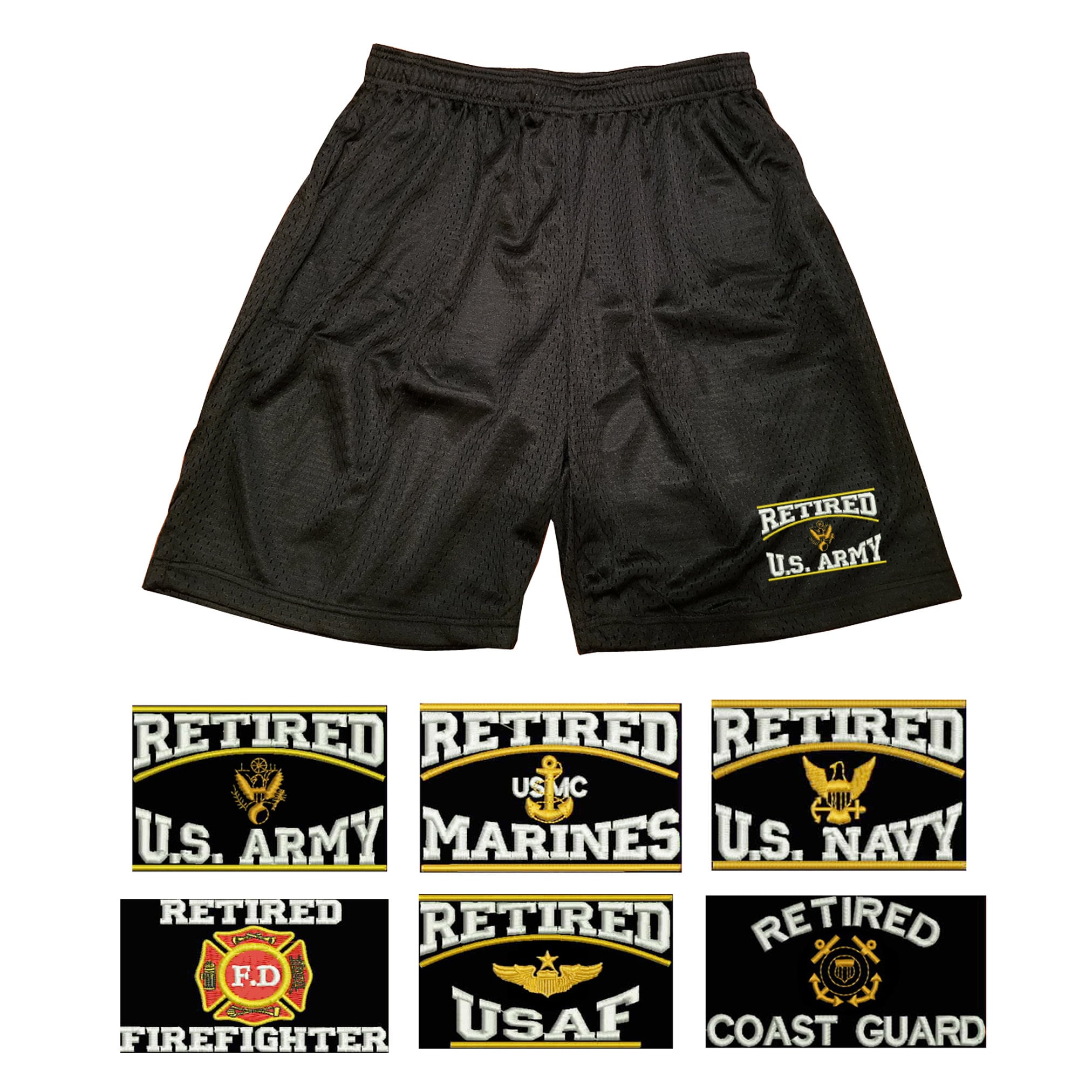 embroidered basketball shorts