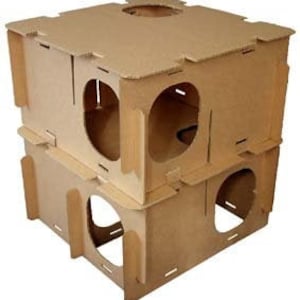 Mini-havre de paix | Maison de jeu pour lapins, cochons d'Inde, chinchillas et autres petits animaux de compagnie