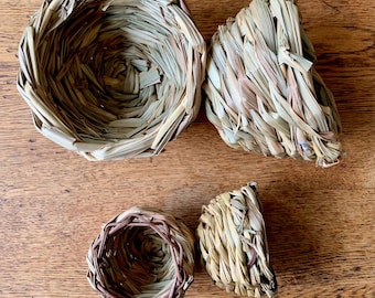 Seagrass Bowl | Chew Toy | Food Bowl | Safe, Non-Toxic, Handmade | for Bunny Rabbits, Guinea Pigs, and Other Small Pets