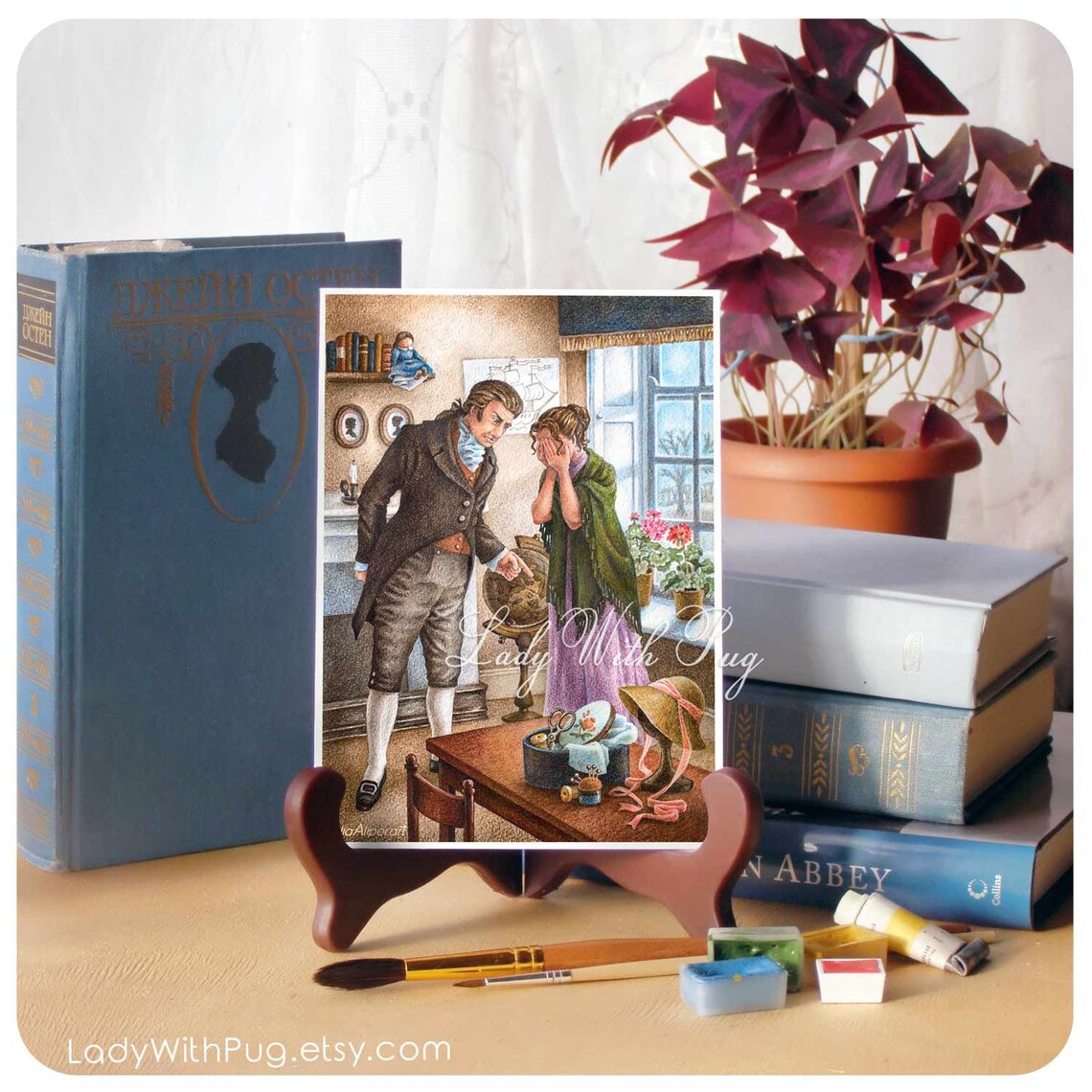 Fanny Price Art Print Jane Austen Mansfield Park Janeite Etsy