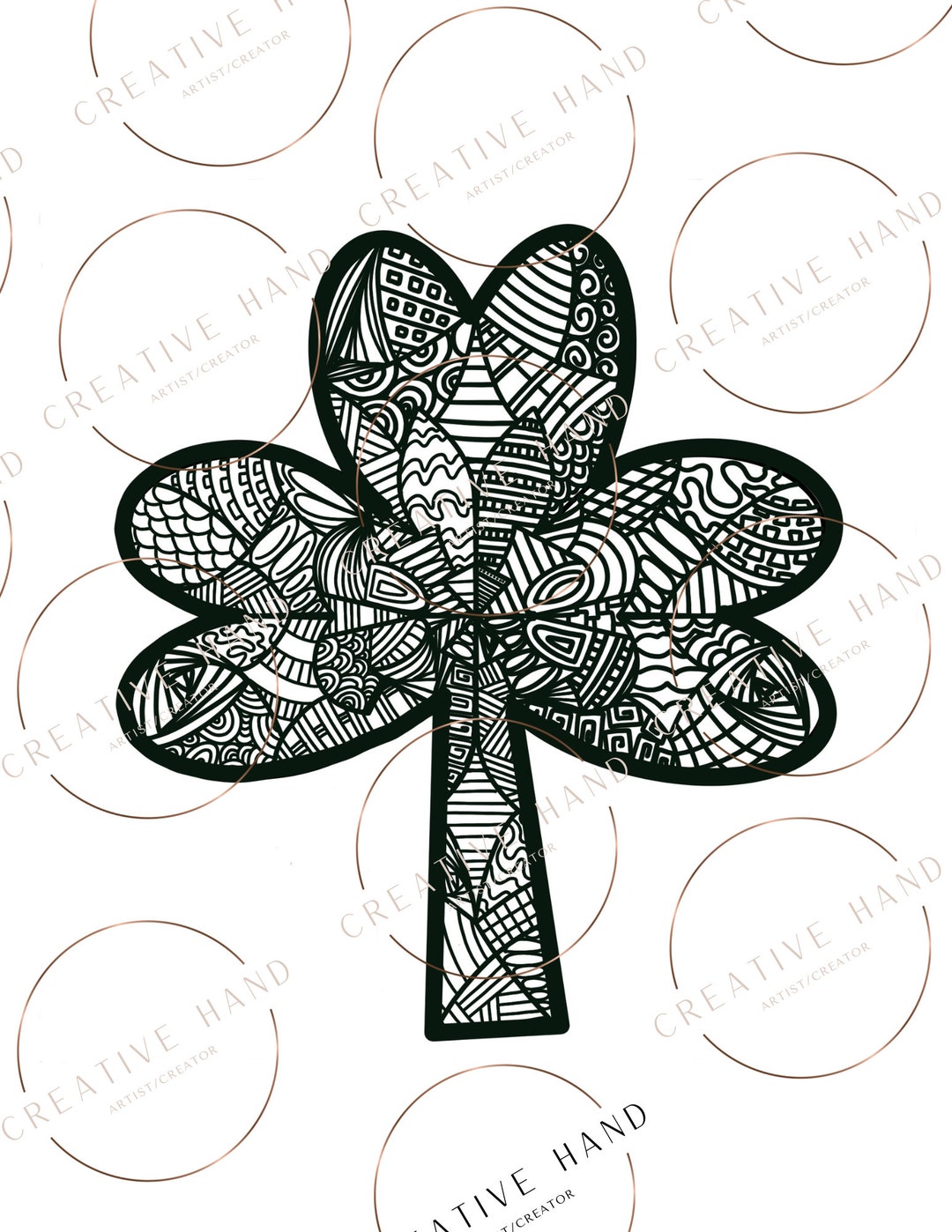Clover/st.patrick's Day Clover/st. Patricks Day/coloring Sheet/st