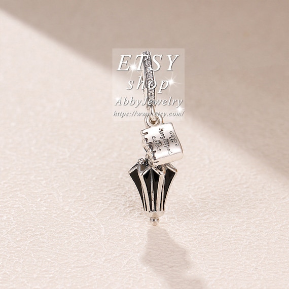 DIY 925 Silver Crystal Umbrella Charm European Beads Fit Necklace Bracelet !!