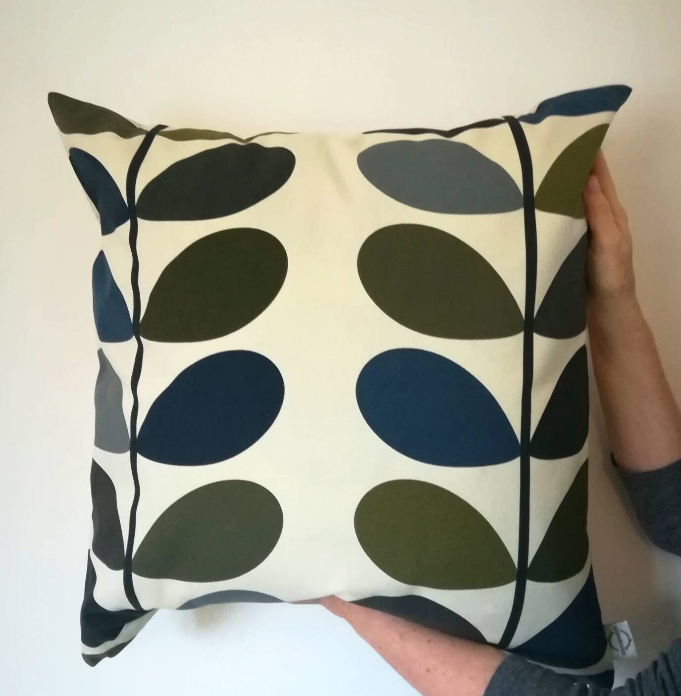Multi Stem Moss orla Kiely Fabric cushion Cover 65x65cm Etsy
