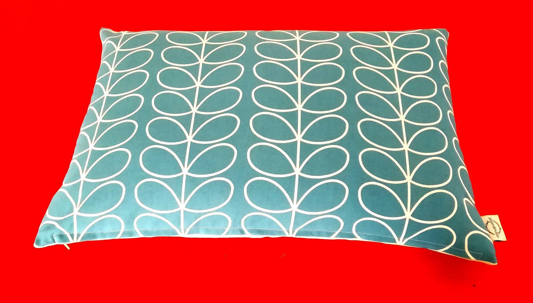 Linear Stem Deep Duck Egg Blue Colour Orla Kiely Fabric Etsy