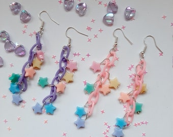 Pastel Star Earrings