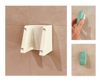 The Amazing SoapAnchor = NO Soap Dish : NO Germs, soap bar, soapdish, draining, gripper, soap holder, shower holder, sink dish, dish, saver