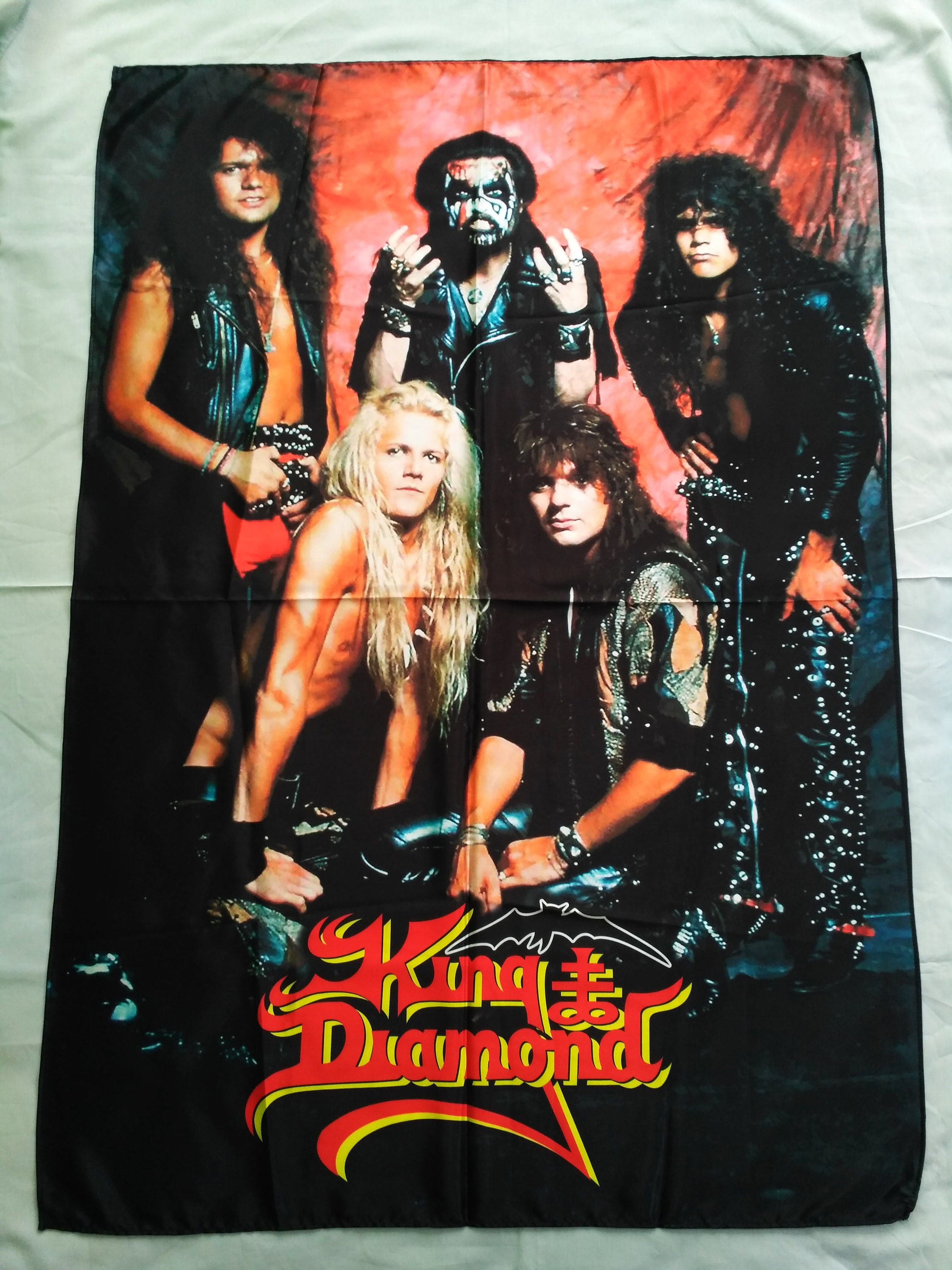KING DIAMOND Band FLAG Heavy death metal cloth poster Etsy