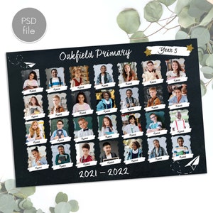 Class photo template, school photo, class of 2023, school digital background, photoshop template, school photo, fully customisable