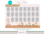 Class Photo Template, School Digital Background, Canva (Digital Download)