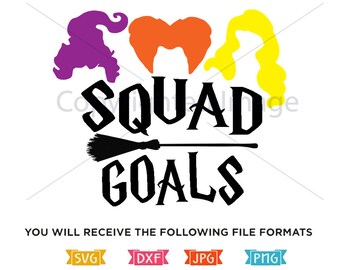 Download Squad Goals Svg Halloween Svg Cricut Cutting Files Candy Corn Svg Hocus Pocus Svg Clip Art Iron On Cameo Heat Transfer Silhouette Clip Art Art Collectibles
