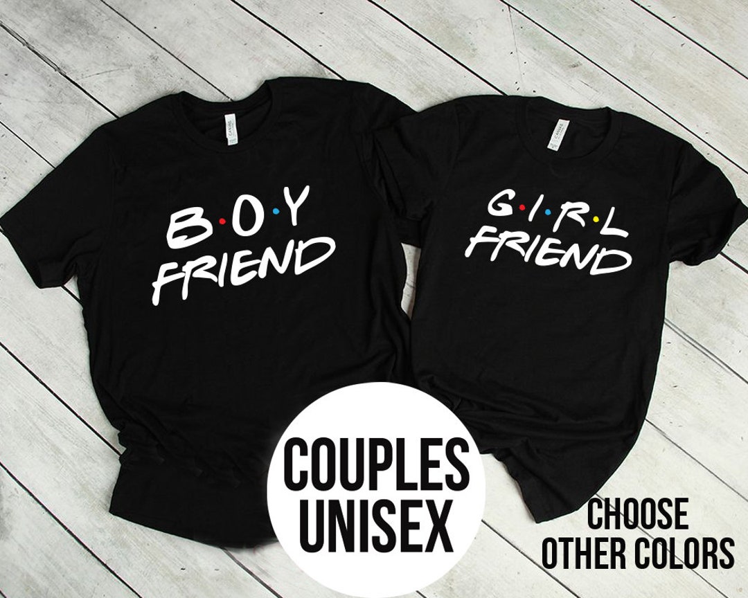 Couples Boyfriend and Girlfriend Shirts Valentine's - Etsy