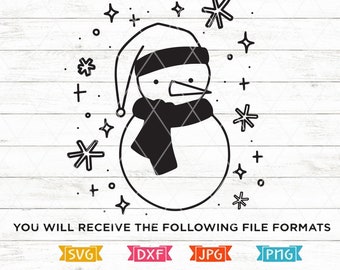 Snowman svg, Let it Snow SVG, Christmas Svg, Merry Christmas, Kids Christmas, snowflakes, Cricut, Silhoutte, cut files, clipart, iron on,