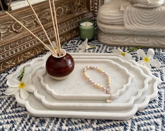 Pure White Marble Urli, Decorative flower Marble plate , Flower tray , candle holder, Jewelry Dish, decorative tray, gift , Handmade bowl