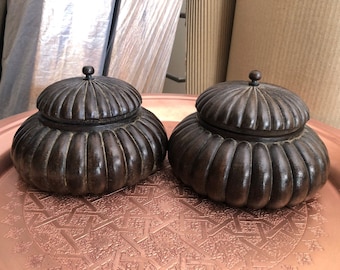 Boîte à opium décorative, boîte ronde en bois, article de décoration