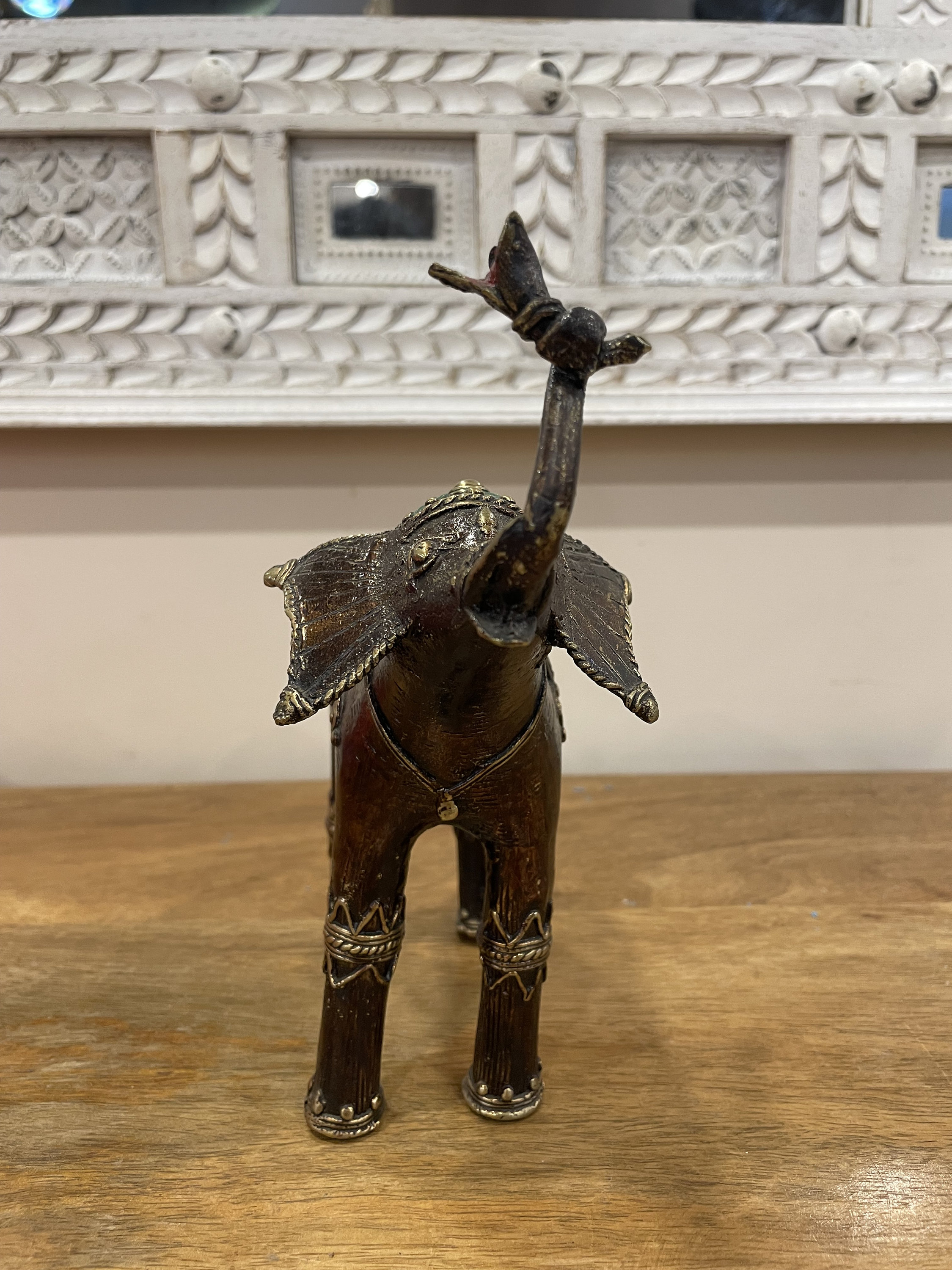 Figurine éléphant Dhokra En Laiton Fait Main – Décoration Intérieure Style Antique