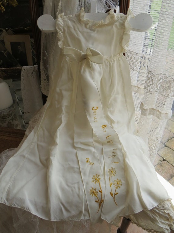 Antique Christening Robe in original carton