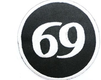 Vintage British Cafe Racer black Iron on//Sew on Embroidered Patch #140