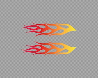 PAIR OF FLAMES decal sticker Hot Rod car Truck Go Kart boat 55/" x 20/" each