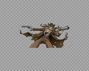 Tee Hunt Skeleton Bandit Hoodie Death Sheriff Wild West Revolvers Cowboy Sweatshirt