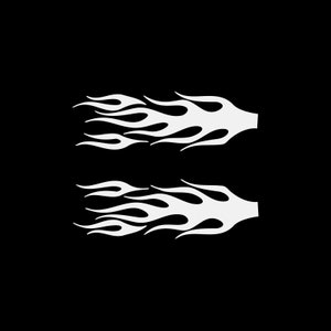 Sticker autocollant Paire de flammes Tribal Racing Design casque flammé moto de qualité supérieure Moto voiture Jet ski décoration vitesse KR549