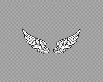 Calcomanía pegatina par de alas ángeles militares Fuerza aérea volar libertad Icarus mecánico moto tanque decoración carreras velocidad XR68X