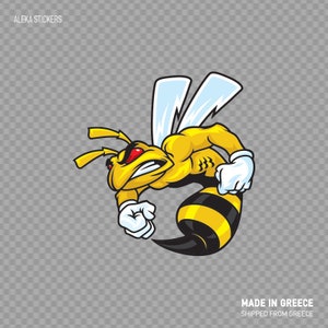 Decal Sticker Bee Hornet Wasp attack aggression helmet Aggressive killer racing honey Top quality vinyl  XXZZ5