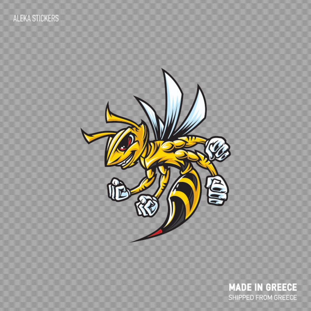 Wesp Sticker Decal Sticker Bee Hornet Wasp Honey Top Quality Cartoon Illustration ...
