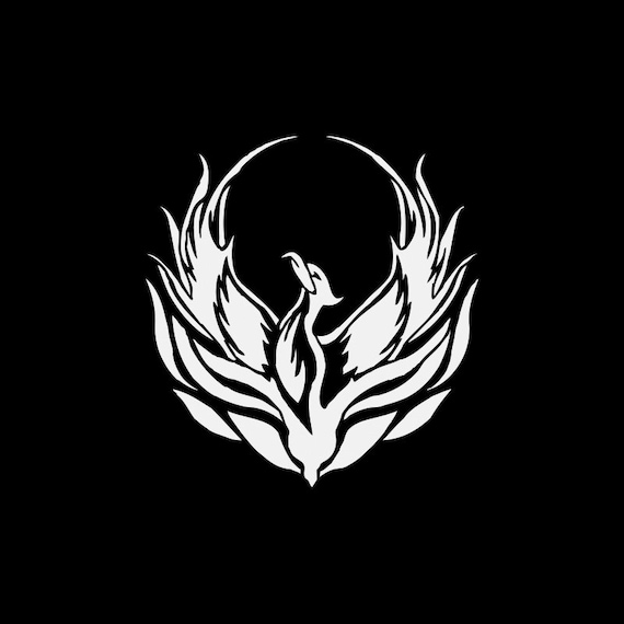 Decal Sticker Phoenix Rising From The Fire flamed Fantasy easy Etsy