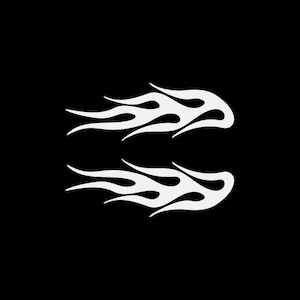 Sticker autocollant paire de flammes easy rider top qualité moto voiture casque VTT décoration course vitesse KR545