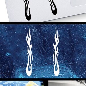 Decal Sticker Pair of Flames Easy Rider Car Decoration Helmet ...