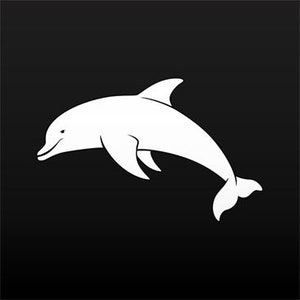 Aufkleber Aufkleber Delphin Figur offene Meer freundlich niedlich Ozean entzückend ZK75W