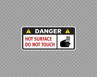 2pcs 15.8cm*5.1cm Danger Car Stcker Funny Do Not Touch Pvc Decorate Decal | Car stckers funny