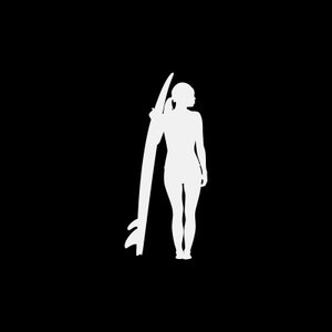 Decal Sticker Surfer Girl Figura surf onde grandi surf surfboard barriera corallina vacanze sport XR3X3