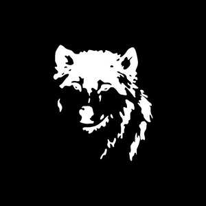 Aufkleber Aufkleber Wolfskopf Angriff Wald Jäger Gefahr hungrig Angst vor Terror wild RS22X
