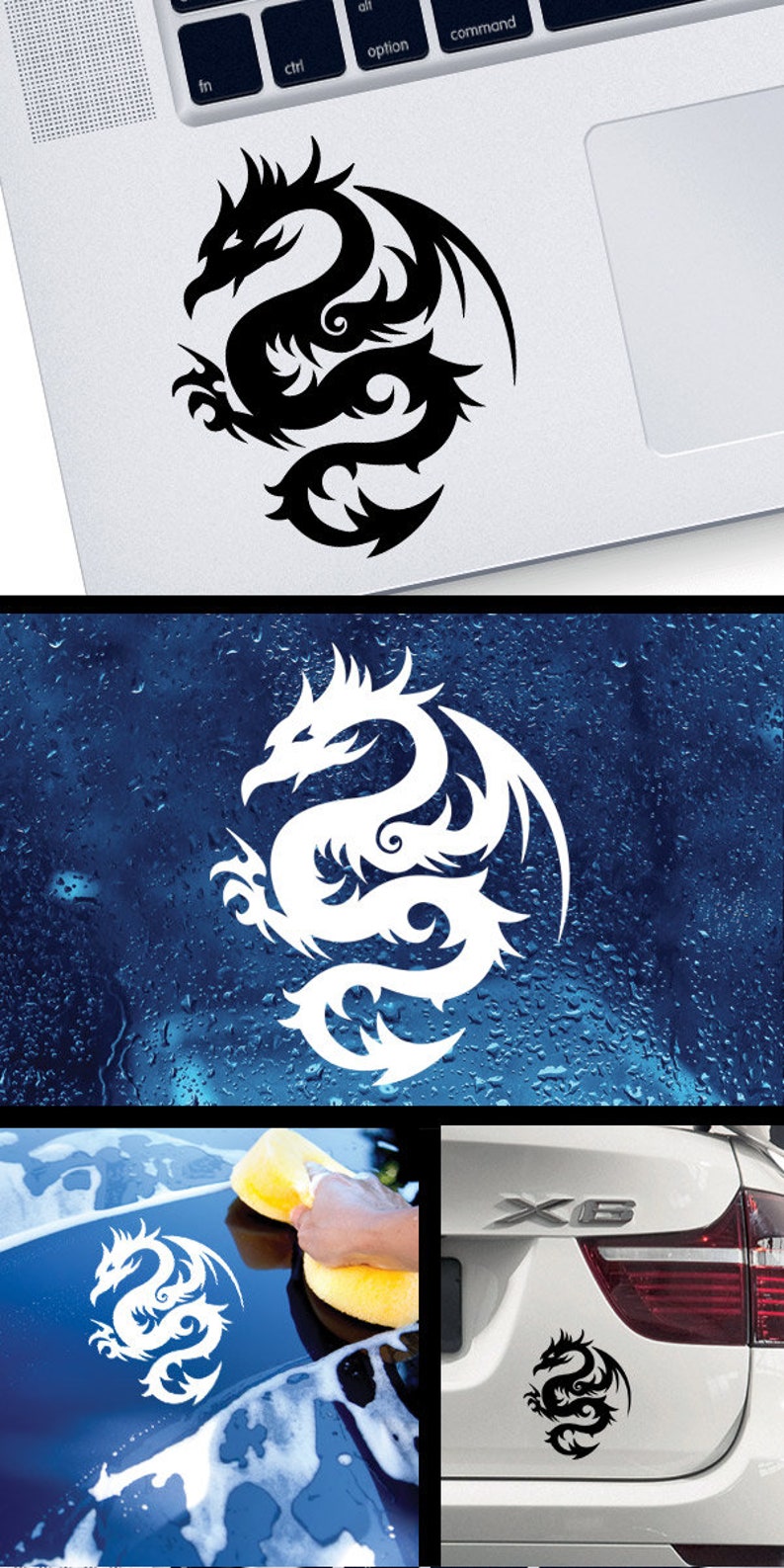 Decal Sticker Tribal Dragon Racing Design Flamed Helmet Etsy