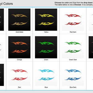 Decal Sticker Tribal Racing Design Flamed Helmet Motorcycle Top Quality ...