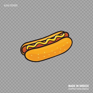 Decal Sticker Hot Dog Restaurant decoratie fastfood saus DeliciousTaste XZE64