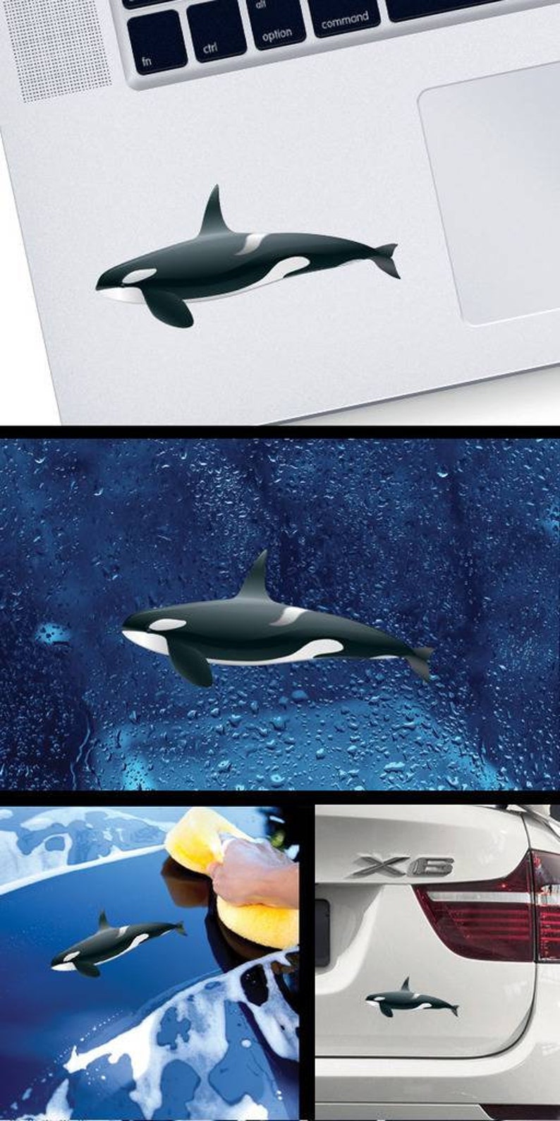 Decal Sticker Cartoon Killer Whale Orca Navi sailing Yacht Etsy