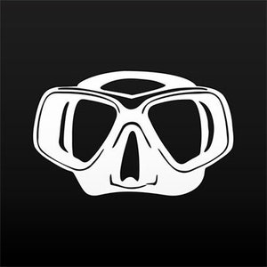 Calcomanía adhesiva para buzo, máscara de buceo, apnea, buceo libre, snorkel, arpones, caza de agua, máscara de buceo, aletas para apnea ZZ8X5